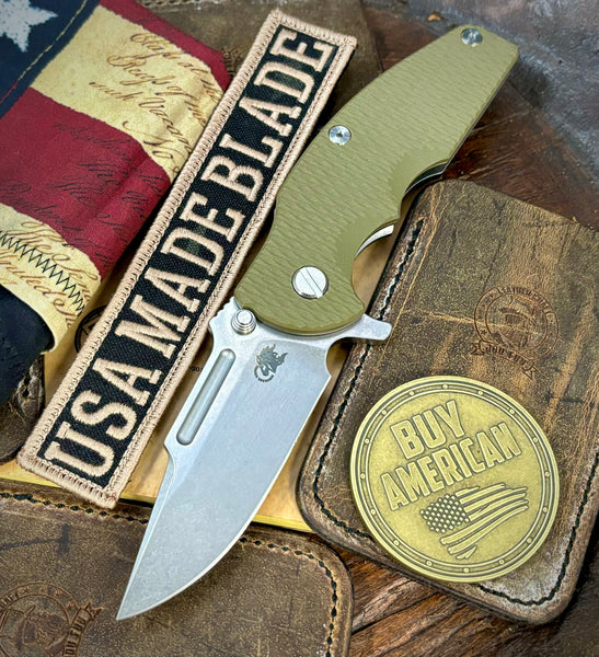 Hinderer Jurassic Clip Point OD G10 Working Finish Ti Magnacut Stonewashed Blade