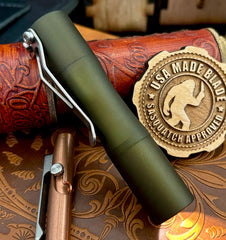 Apollo Aluminum Flashlight in OD Green from Tactile Turn - USA MB