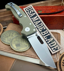 Demko Knives AD20 Slim Clip Point OD Green G10 in Magnacut - USA MB