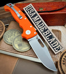 Demko Knives AD20 Slim Clip Point Orange G10 in Magnacut - USA MB