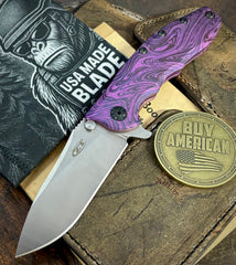 Double Purple Anomascus Zero Tolerance ZT0562TI Full Titanium Handles Magnacut Steel