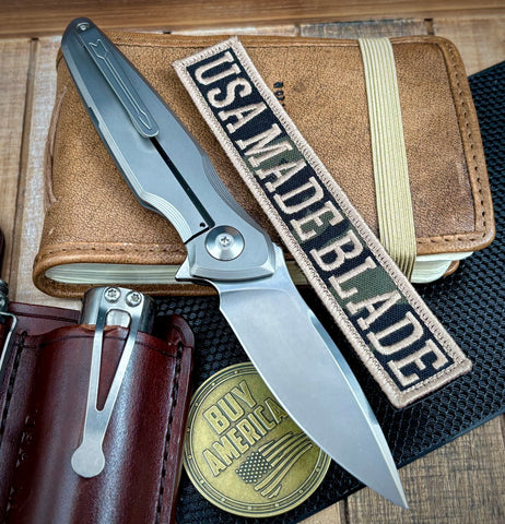 Spartan Blades Pandia Full Ti Flipper with Magnacut Blade and Polished Ti Hardware