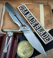 Spartan Blades Pandia Full Ti Flipper with Magnacut Blade and Bronze Ti Hardware