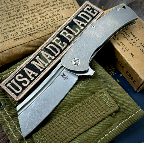 Nicholas Nichols Dreadnought Folder Full Ti (Magnacut) with Milled Clip