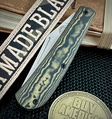 White River Knives Trailhead Trapper Slip Joint with S35VN Steel and Maple and Black Richlite Handles
