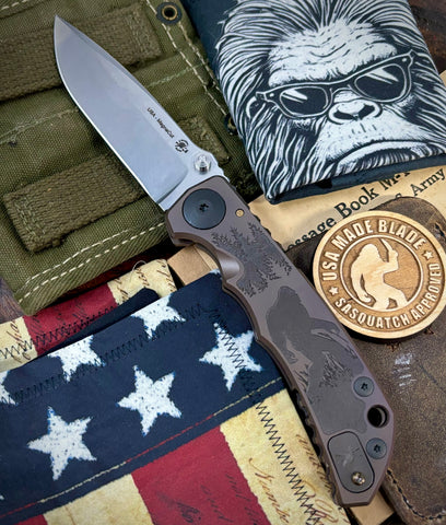 Deep Bronzed Out Spartan Blades Harsey Folder Sasquatch Special Edition Version 2 MAGNACUT Blade
