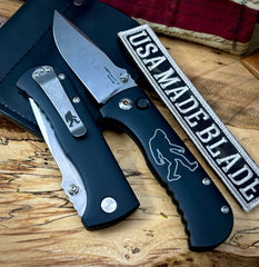 Defiant-7 Talos Button Lock Sasquatch Edition with Magnacut Blade and Black Hardcoat Anodized Aluminum Handles