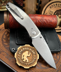 Three Rivers Manufacturing (TRM) Neutron 2 Liner Lock with 3D Satin Flat Smooth Titanium and 20CV Steel - USA MB