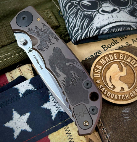 Deep Bronzed Out Spartan Blades Harsey Folder Sasquatch Special Edition Version 2 MAGNACUT Blade