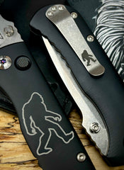 Defiant-7 Talos Button Lock Sasquatch Edition with Magnacut Blade and Black Hardcoat Anodized Aluminum Handles