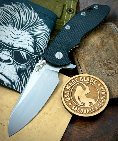Hinderer XM-18 3.5 Sheepsfoot Bronze Ti Black G10 S45VN Stonewashed Blade