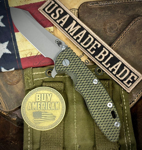 Hinderer XM-18 3.5 Skinner Working Finish Ti OD/Black G10 Working Finish S45VN Blade - USA MB