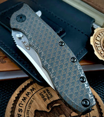 Bronzed Sasquatch Pattern ZT0562TI Full Ti  with Magnacut Blade