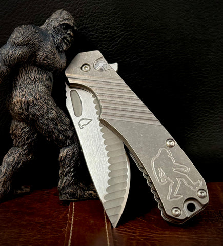 451 Button Lock Flipper Full Ti Sasquatched Magnacut
