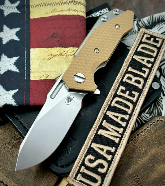 Hinderer Half Track Slicer Gen 2 Coyote G10 Stonewashed Ti Magnacut Blade