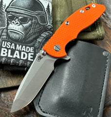 Hinderer XM-18 3.5 Spanto Working Finish Ti  Orange G10 Working Finish 20CV Blade