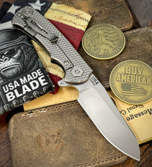 Project X Sheepsfoot Orange G10 Stonewashed Ti with Stonewashed Magnacut Blade