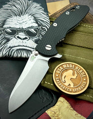 Hinderer XM-18 3.5 Sheepsfoot Stonewashed Black G10 S45VN Stonewashed Blade