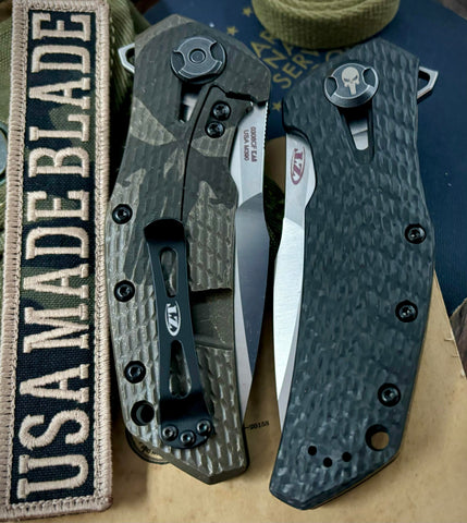 ZT0308CF Castle Edition Factory Special Series Satin Ground M390 Blade, Carbon Fiber Scale, Working Finish Ti In Stock