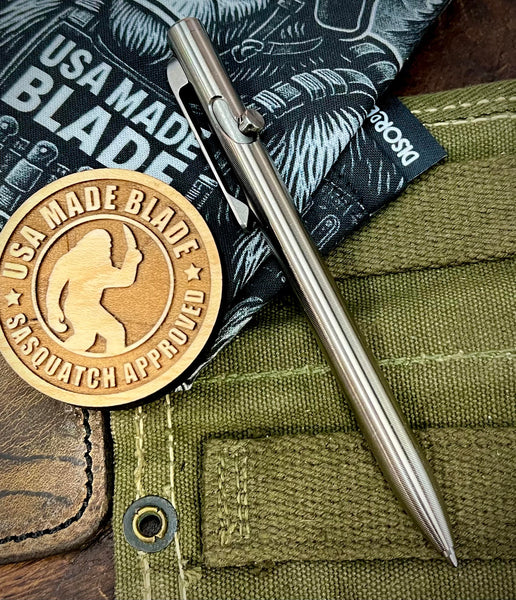 Tactile Turn Slim Titanium Bolt Action Pen Short 5.1