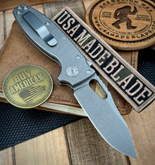 Demko Shark-A-Tac Smooth Ti Magnacut Blade with Spike