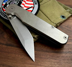 Tactile Knife Company Tanto Rockwall Thumbstud Ti Liner Lock in Magnacut - USA MB