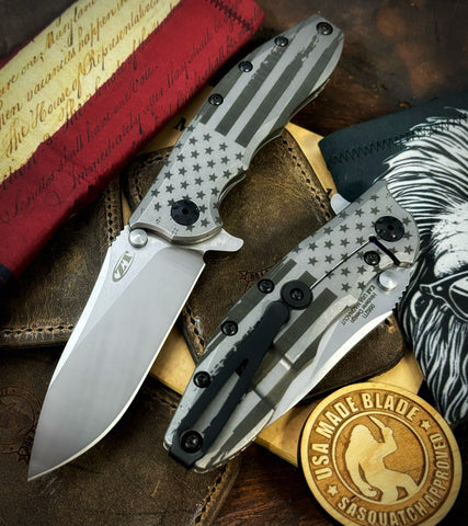 Zero Tolerance ZT0562TI Magnacut Blade Vintage Battle Stars & Stripes - USA MB