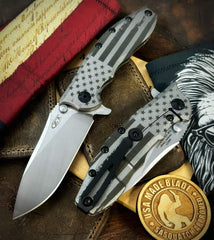 Zero Tolerance ZT0562TI Magnacut Blade Vintage Battle Stars & Stripes - USA MB