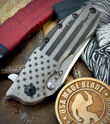 Zero Tolerance ZT0562TI Magnacut Blade Vintage Battle Stars & Stripes - USA MB