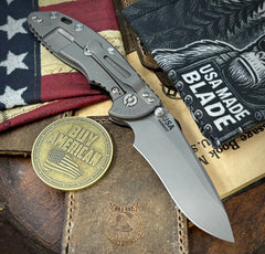 Hinderer XM-18 3.5" Recurve Non-flipper Black G10 Working Finish Ti Working Finish Magnacut Blade
