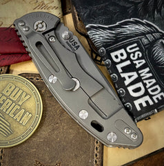Hinderer XM-18 3.5" Recurve Non-flipper OD Green G10 Working Finish Ti Working Finish Magnacut Blade