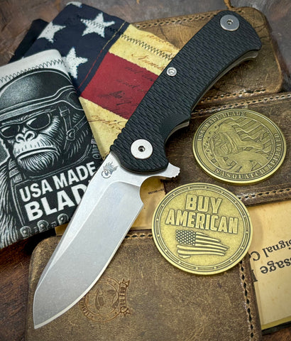 Project X Sheepsfoot Black G10 Working Finish Ti with Stonewashed Magnacut Blade