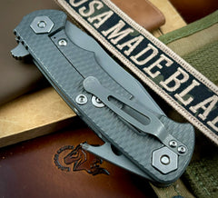 Hinderer Project X OD Green G10 Working Finish Ti with Working Finish S45VN Blade - USA MB