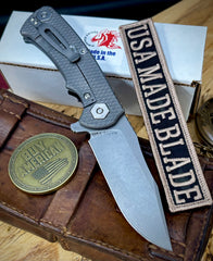 Hinderer Project X Black G10 Working Finish Ti with Working Finish S45VN Blade