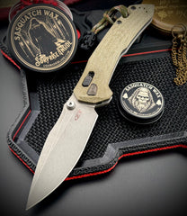 ZT0203GRM390 Sprint Run Duralock with Olive Drab Canvas Micarta and M390 Blade - USA MB