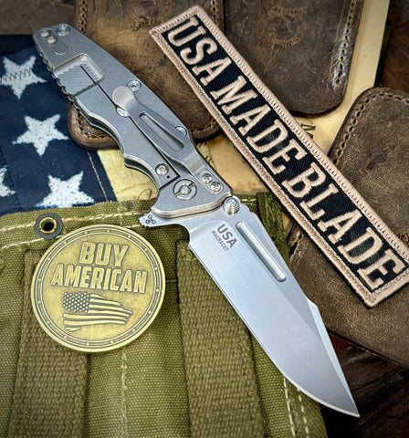 Hinderer Eklipse 3.5" Skinny Fullered Harpoon Spearpoint OD Green G10 Stonewashed Magnacut Blade - USA MB