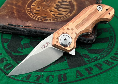 Stars and Stripes ZT0022CU FSS Copper Handle with Ti Frame Lock - USA MB