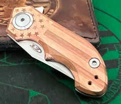 Stars and Stripes ZT0022CU FSS Copper Handle with Ti Frame Lock - USA MB