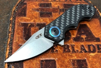 ZT0022 Carbon Fiber Ti Frame Lock with 20CV - USA Made Blade