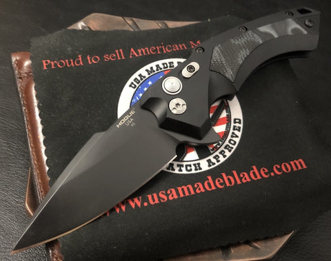 Hogue X5 Flipper 3.5' Spear Point, Black Aluminum Handle CPM 154 - USA Made Blade