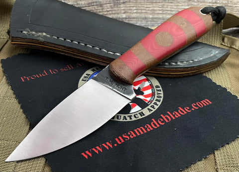 TM Hunt Magua Natural & Red Bullseye Handles and O1 - USA MB