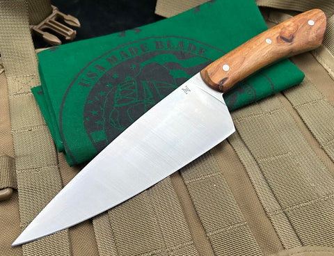 Nicholas Nichols 6" Chef Knife with Applewood Handles and Nitro-V - USA MB