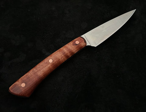 Nicholas Nichols Large Paring Knife with Maple Handles, Copper Pins and Nitro-V - USA MB