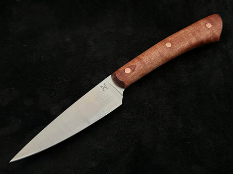 Nicholas Nichols Large Paring Knife with Maple Handles, Copper Pins and Nitro-V - USA MB
