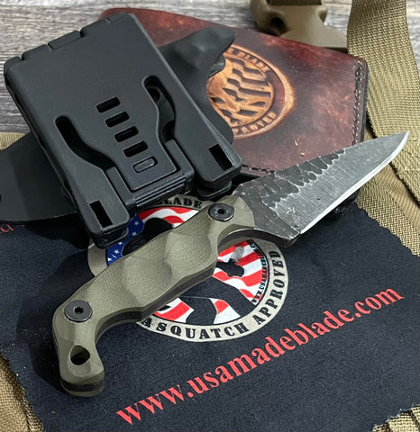 Stroup Knives Mini with OD Green G10 - USA MB