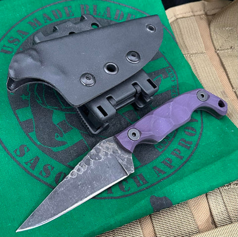 Stroup Knives Mini with Purple G10 - USA MB