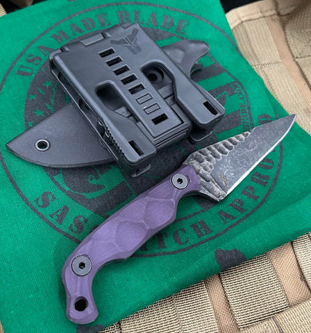 Stroup Knives Mini with Purple G10 - USA MB