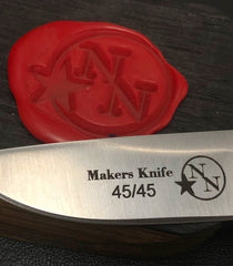 Limited Edition Makers Knife wth Makers Mark Barrel Handles - USA Made Blade