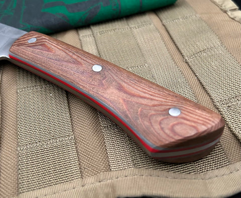 Nicholas Nichols 6" Chef Knife with The OHIO STATE University Handles and Nitro-V - USA MB