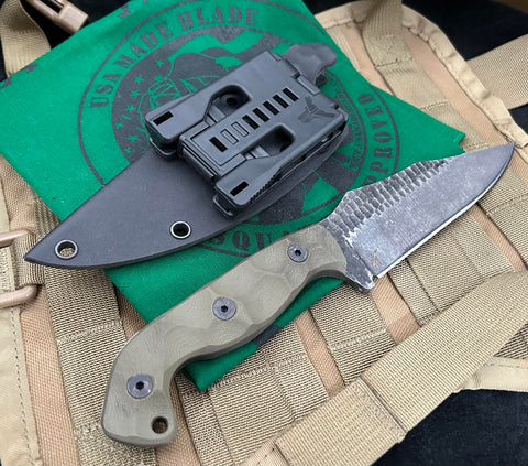 Stroup Knives TU1 OD Layered G10 - USA MB